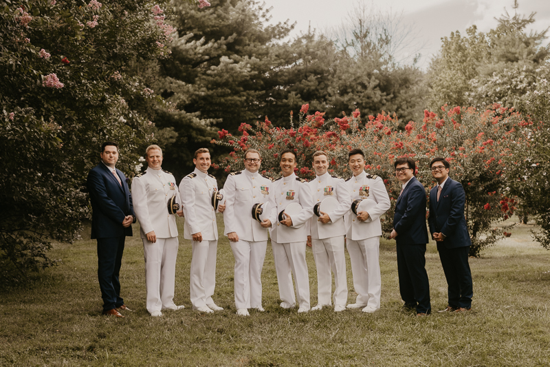 Beautiful bridal party portraits at Rose Hill Manor in Leesburg, Virginia by Britney Clause Photography