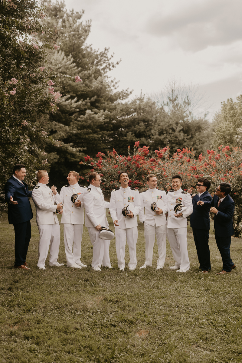 Beautiful bridal party portraits at Rose Hill Manor in Leesburg, Virginia by Britney Clause Photography