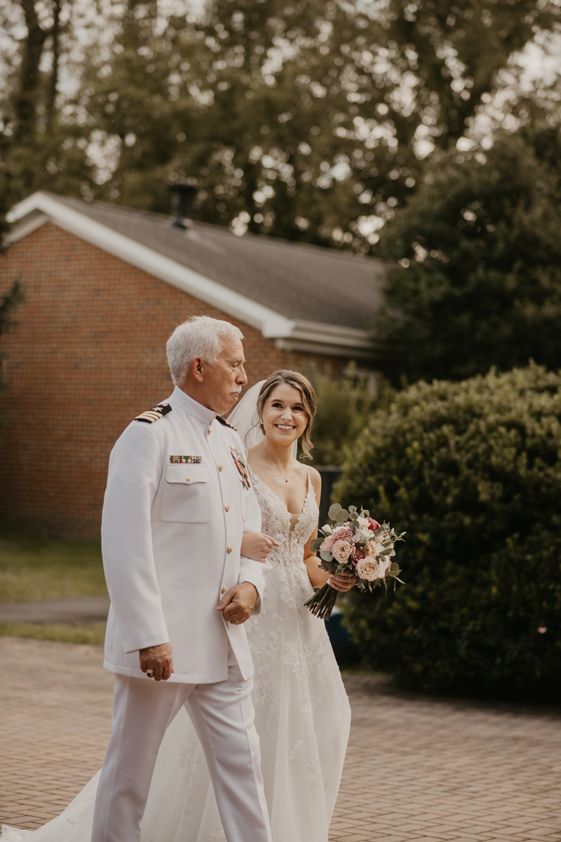 Amazing summer garden wedding ceremony at Rose Hill Manor in Leesburg, Virginia by Britney Clause Photography