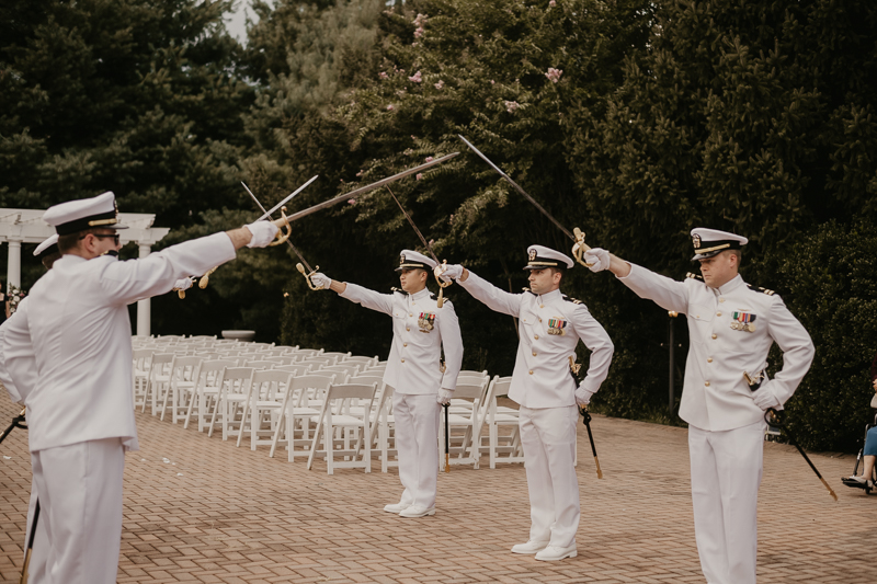 Amazing summer garden wedding ceremony at Rose Hill Manor in Leesburg, Virginia by Britney Clause Photography