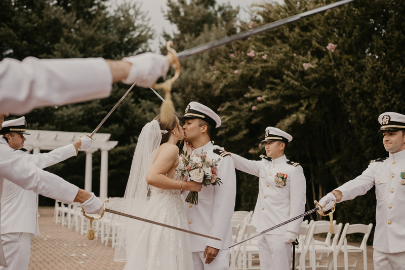 Amazing summer garden wedding ceremony at Rose Hill Manor in Leesburg, Virginia by Britney Clause Photography