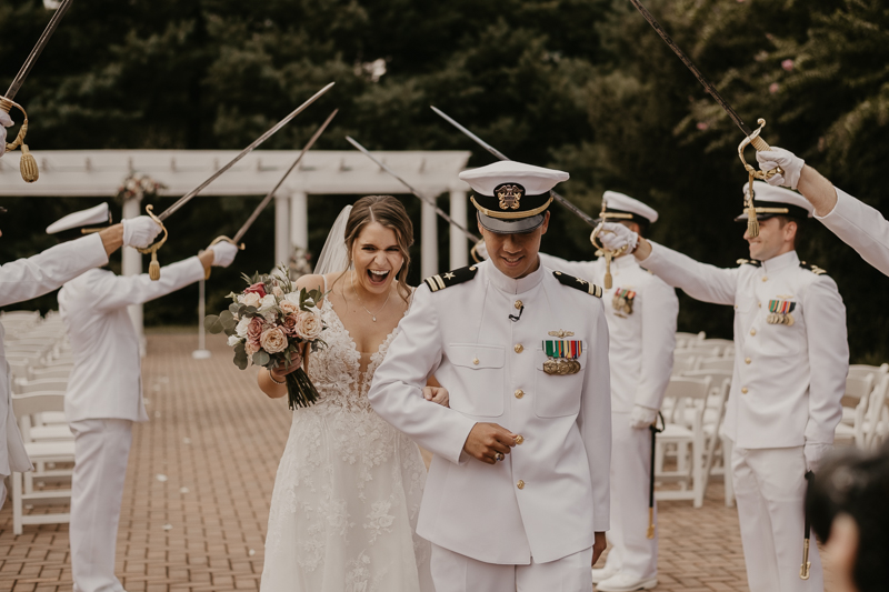 Amazing summer garden wedding ceremony at Rose Hill Manor in Leesburg, Virginia by Britney Clause Photography