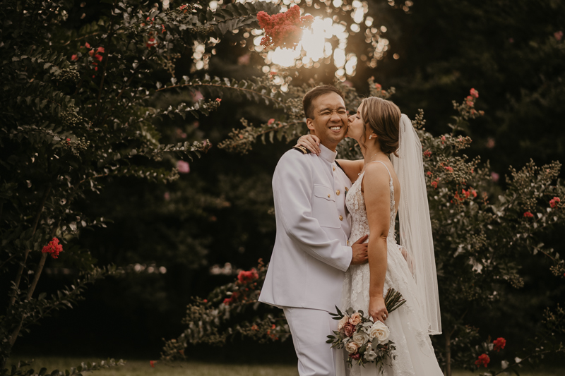 Stunning bride and groom wedding portraits at Rose Hill Manor in Leesburg, Virginia by Britney Clause Photography