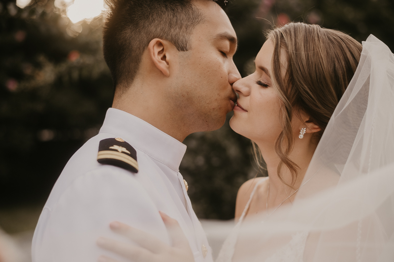 Stunning bride and groom wedding portraits at Rose Hill Manor in Leesburg, Virginia by Britney Clause Photography