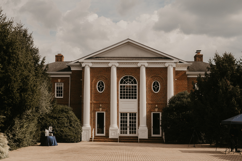 Gorgeous summery garden reception decor at Rose Hill Manor in Leesburg, Virginia by Britney Clause Photography