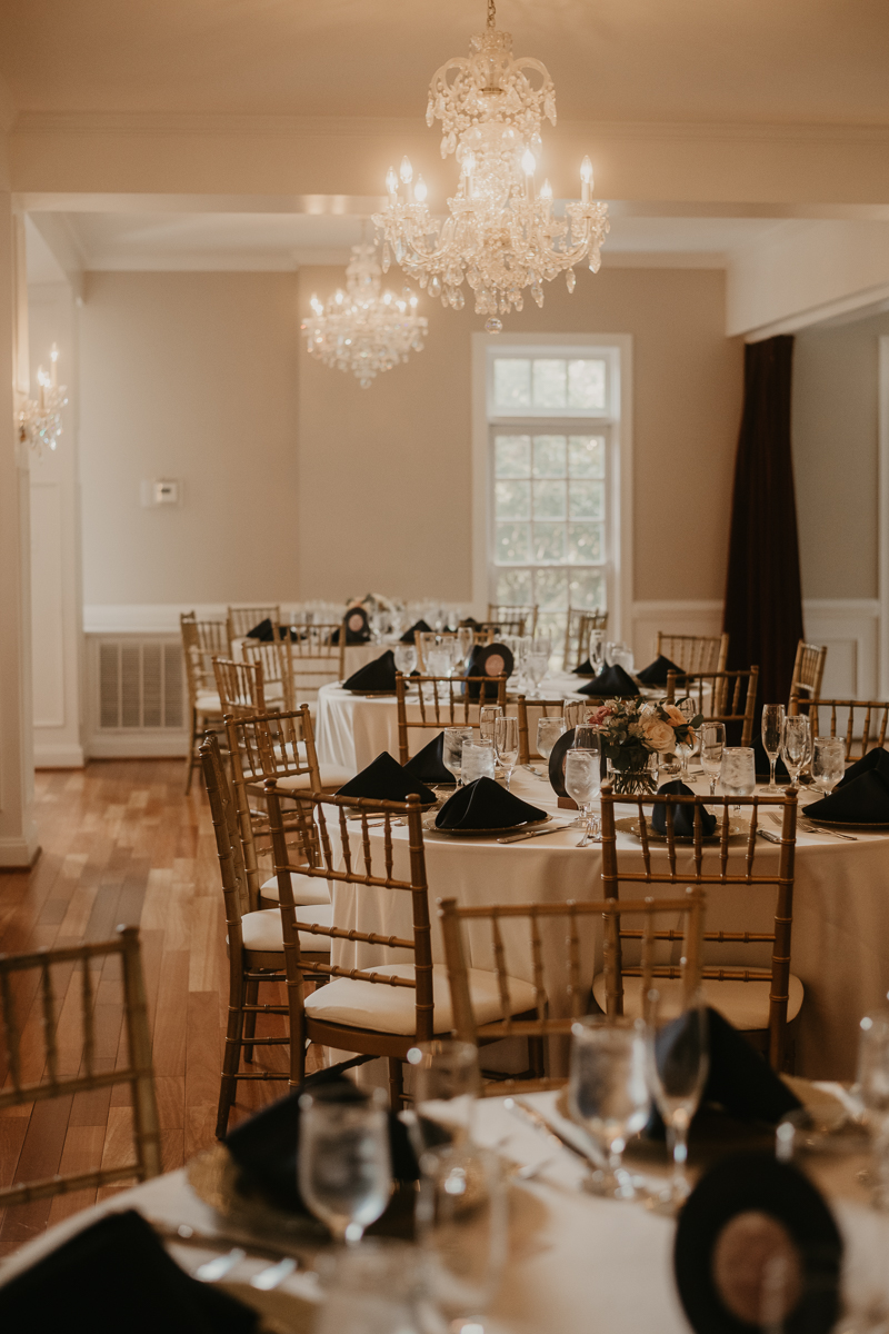 Gorgeous summery garden reception decor at Rose Hill Manor in Leesburg, Virginia by Britney Clause Photography