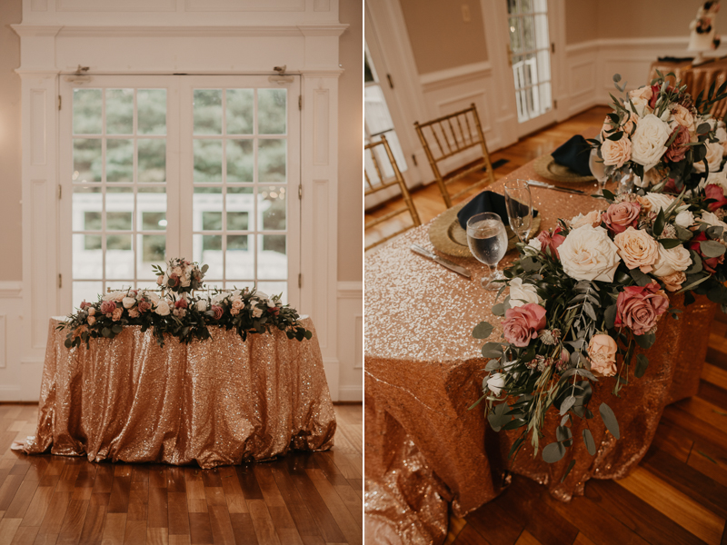 Gorgeous summery garden reception decor at Rose Hill Manor in Leesburg, Virginia by Britney Clause Photography