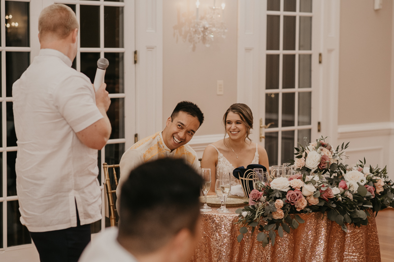 A stunning garden wedding reception at Rose Hill Manor in Leesburg, Virginia by Britney Clause Photography