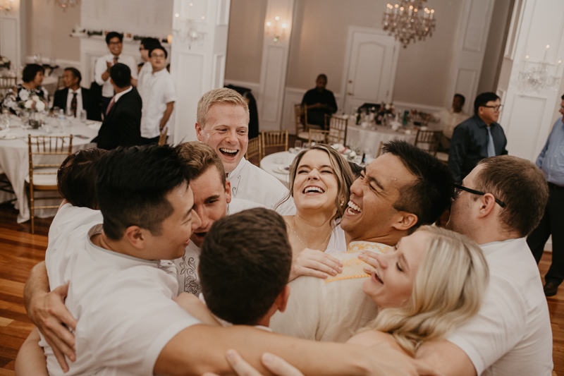 A stunning garden wedding reception at Rose Hill Manor in Leesburg, Virginia by Britney Clause Photography