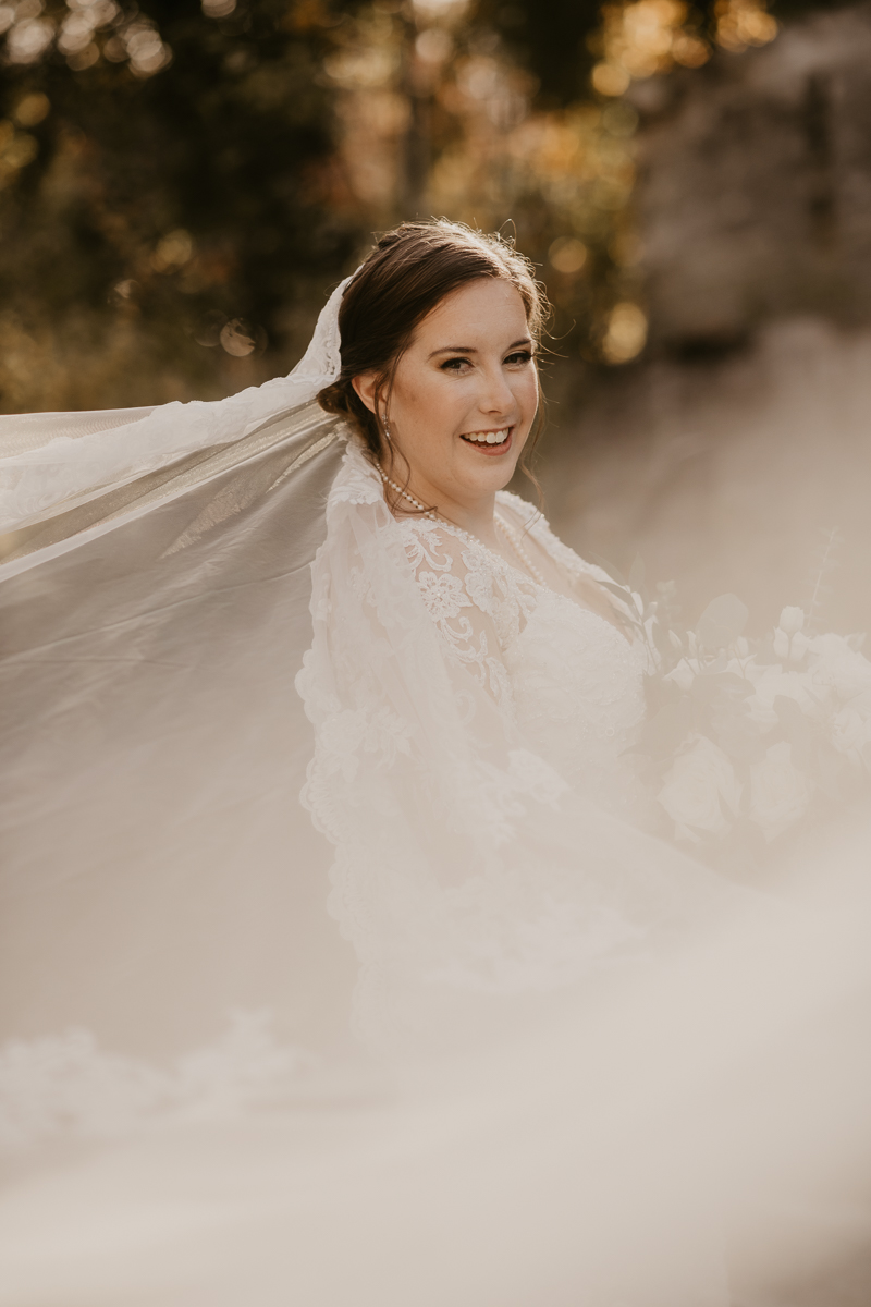 Stunning bride and groom wedding portraits at the Shrine of the Sacred Heart by Britney Clause Photography