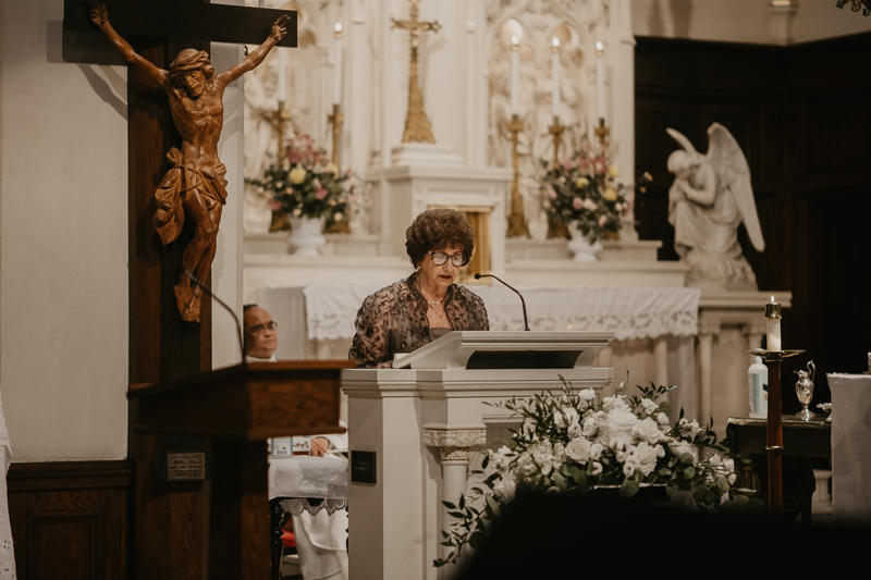 Amazing church wedding ceremony at the Shrine of the Sacred Heart by Britney Clause Photography