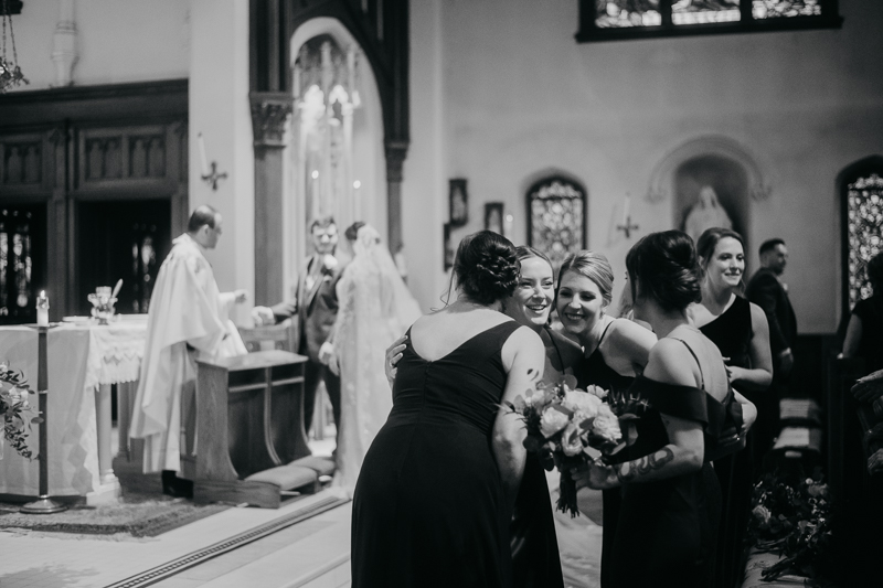 Amazing church wedding ceremony at the Shrine of the Sacred Heart by Britney Clause Photography