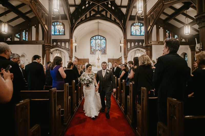 Amazing church wedding ceremony at the Shrine of the Sacred Heart by Britney Clause Photography