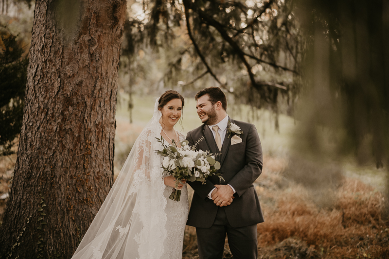 Stunning bride and groom wedding portraits at the Shrine of the Sacred Heart by Britney Clause Photography