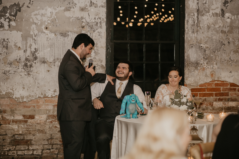 Magical wedding reception at the Mt. Washington Mill Dye House in Baltimore, Maryland by Britney Clause Photography