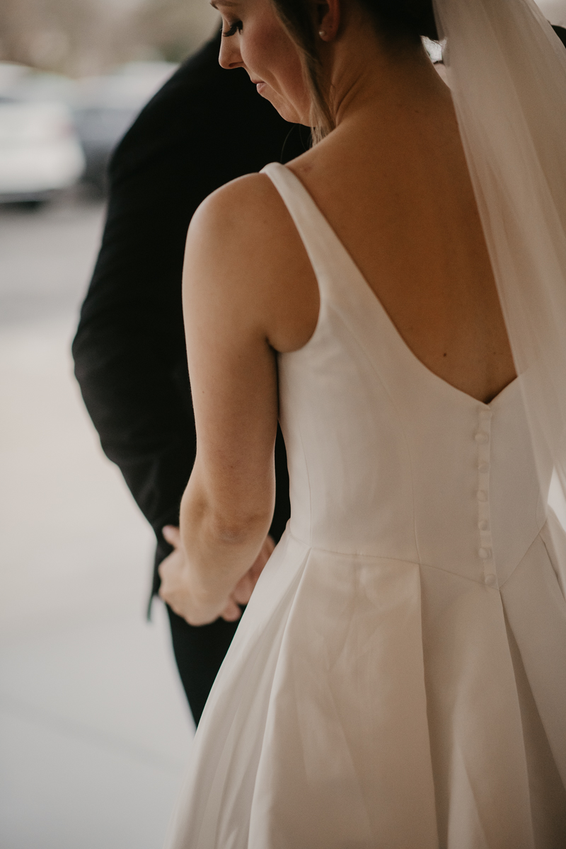 Amazing indoor wedding ceremony at Kylan Barn in Delmar, Maryland by Britney Clause Photography