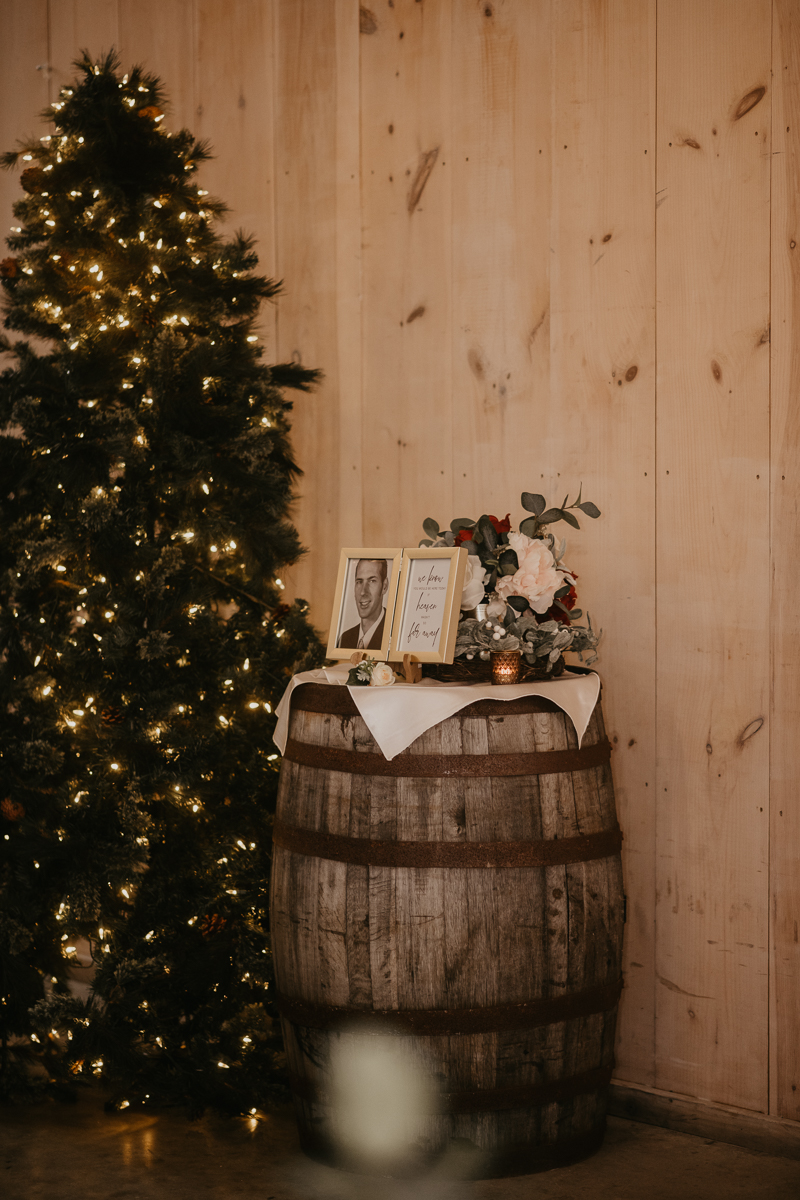 Magical wedding reception decor at Kylan Barn in Delmar, Maryland by Britney Clause Photography