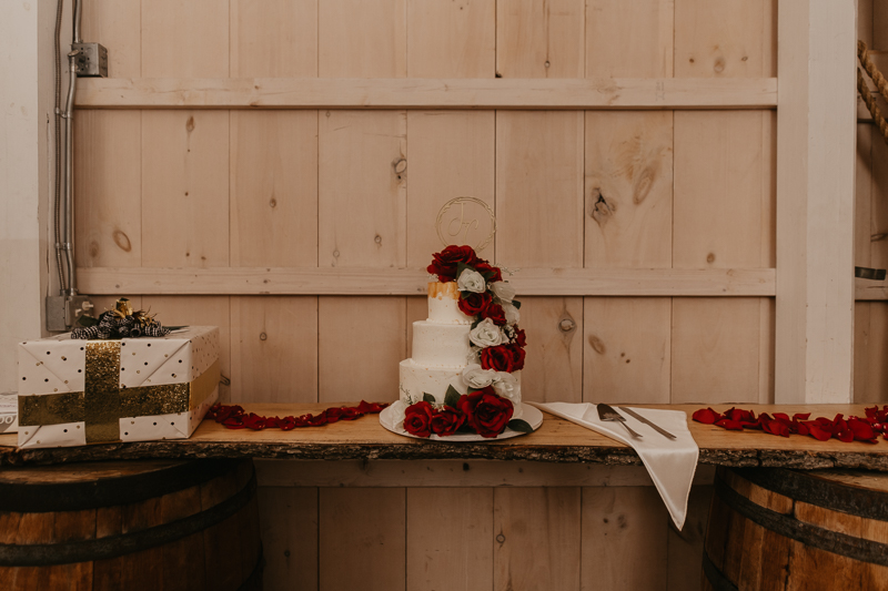 Magical wedding reception decor at Kylan Barn in Delmar, Maryland by Britney Clause Photography