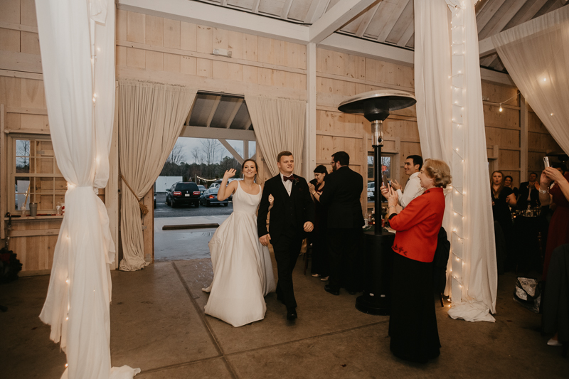 A fun wedding reception at Kylan Barn in Delmar, Maryland by Britney Clause Photography