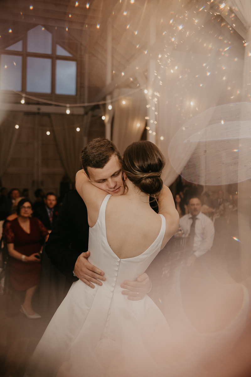 A fun wedding reception at Kylan Barn in Delmar, Maryland by Britney Clause Photography