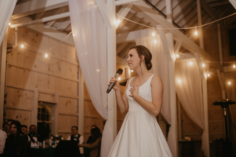 A fun wedding reception at Kylan Barn in Delmar, Maryland by Britney Clause Photography