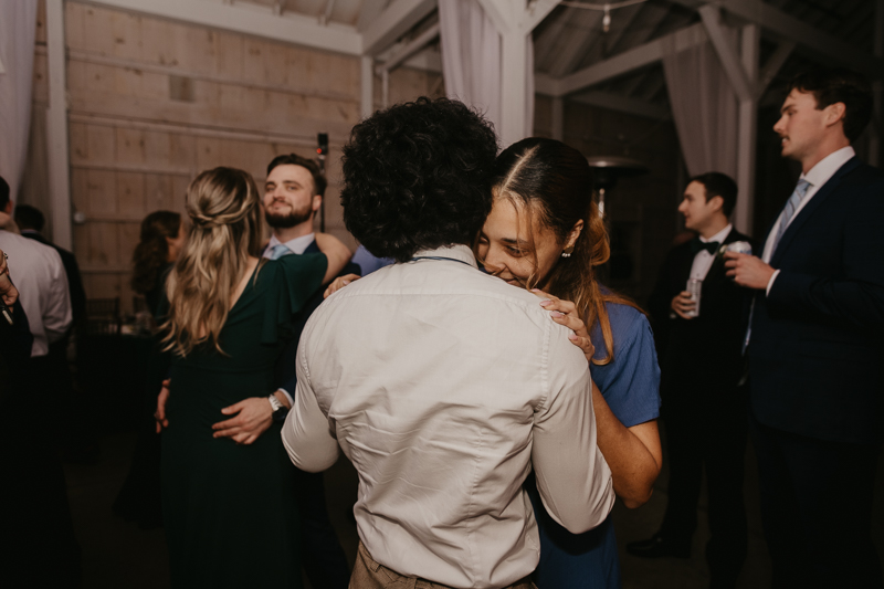 A fun wedding reception at Kylan Barn in Delmar, Maryland by Britney Clause Photography