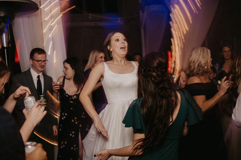 A fun wedding reception at Kylan Barn in Delmar, Maryland by Britney Clause Photography