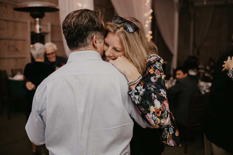 A fun wedding reception at Kylan Barn in Delmar, Maryland by Britney Clause Photography