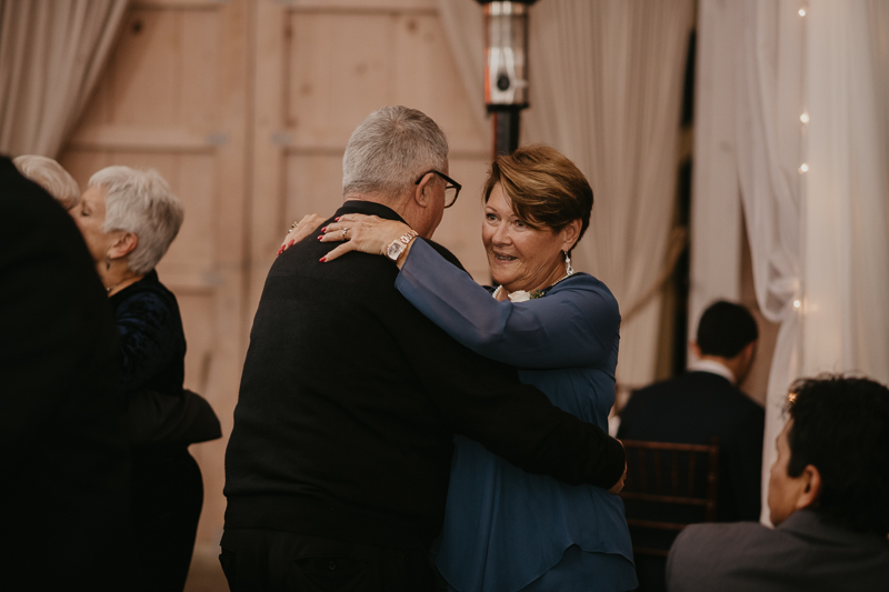 A fun wedding reception at Kylan Barn in Delmar, Maryland by Britney Clause Photography