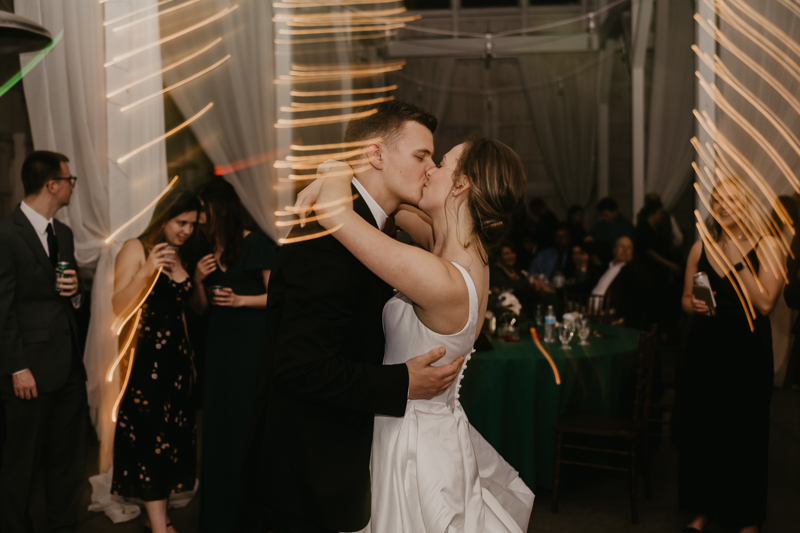 A fun wedding reception at Kylan Barn in Delmar, Maryland by Britney Clause Photography