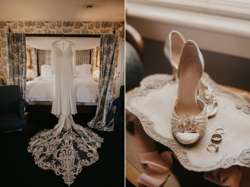 Beautiful wedding details at Antrim 1844 in Taneytown, Maryland by Britney Clause Photography