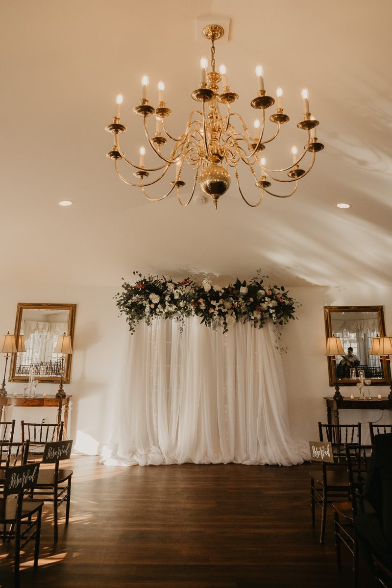 Stunning wedding day florals by Shelia Smith at Antrim 1844 in Taneytown, Maryland by Britney Clause Photography