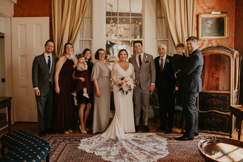 Gorgeous family and bridal party groups at Antrim 1844 in Taneytown, Maryland by Britney Clause Photography