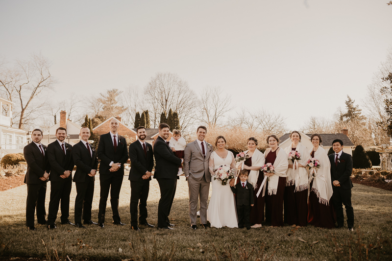 Gorgeous family and bridal party groups at Antrim 1844 in Taneytown, Maryland by Britney Clause Photography