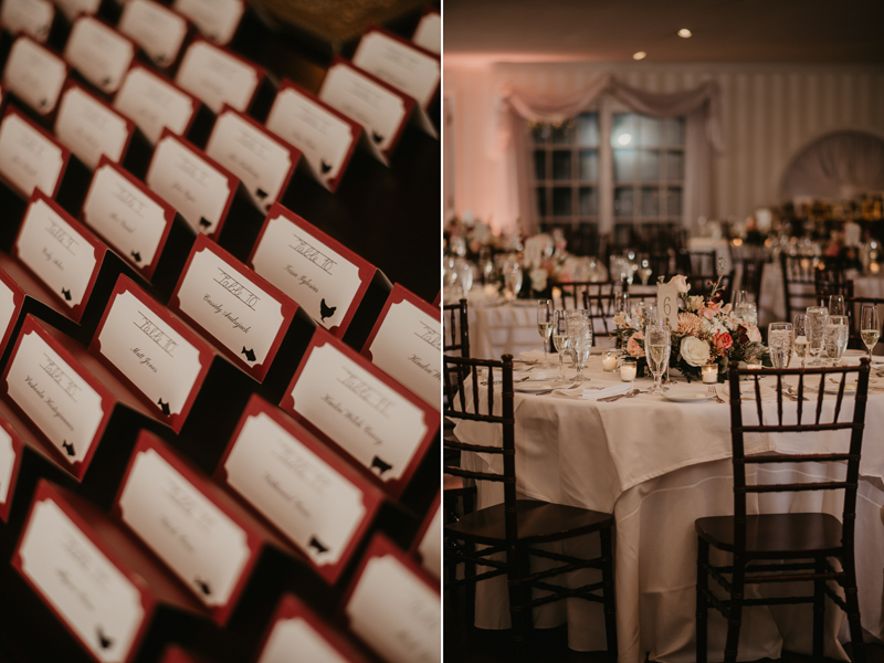 A fun and classic wedding reception in the Garden Room at Antrim 1844 in Taneytown, Maryland by Britney Clause Photography