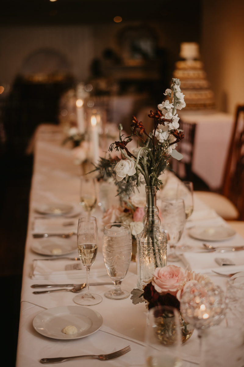 A fun and classic wedding reception in the Garden Room at Antrim 1844 in Taneytown, Maryland by Britney Clause Photography