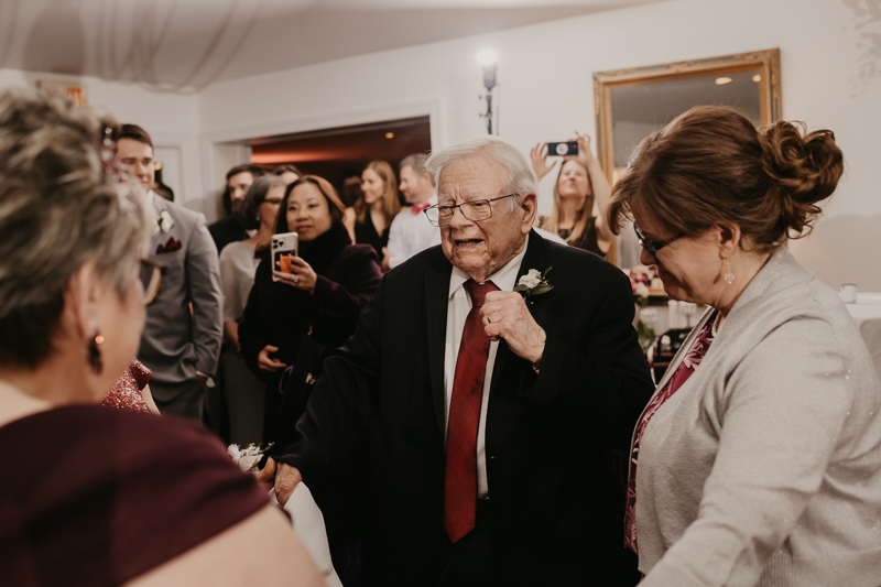 A lively wedding dance floor by Dance Masters Entertainment at Antrim 1844 in Taneytown, Maryland by Britney Clause Photography