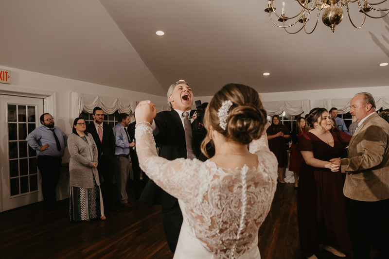 A lively wedding dance floor by Dance Masters Entertainment at Antrim 1844 in Taneytown, Maryland by Britney Clause Photography