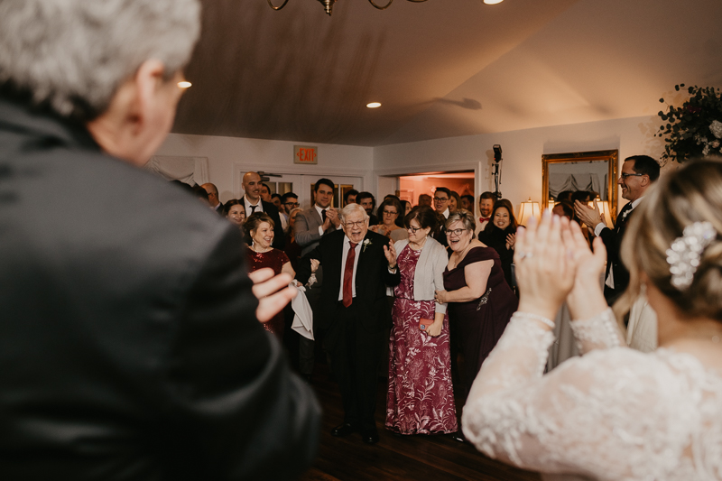 A lively wedding dance floor by Dance Masters Entertainment at Antrim 1844 in Taneytown, Maryland by Britney Clause Photography