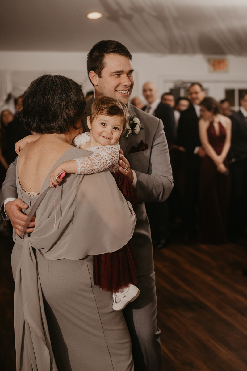 A lively wedding dance floor by Dance Masters Entertainment at Antrim 1844 in Taneytown, Maryland by Britney Clause Photography