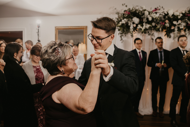 A lively wedding dance floor by Dance Masters Entertainment at Antrim 1844 in Taneytown, Maryland by Britney Clause Photography