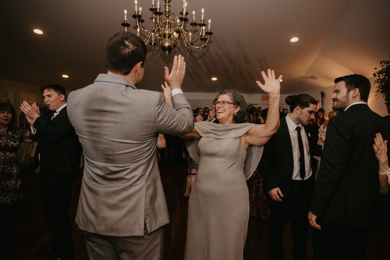 A lively wedding dance floor by Dance Masters Entertainment at Antrim 1844 in Taneytown, Maryland by Britney Clause Photography