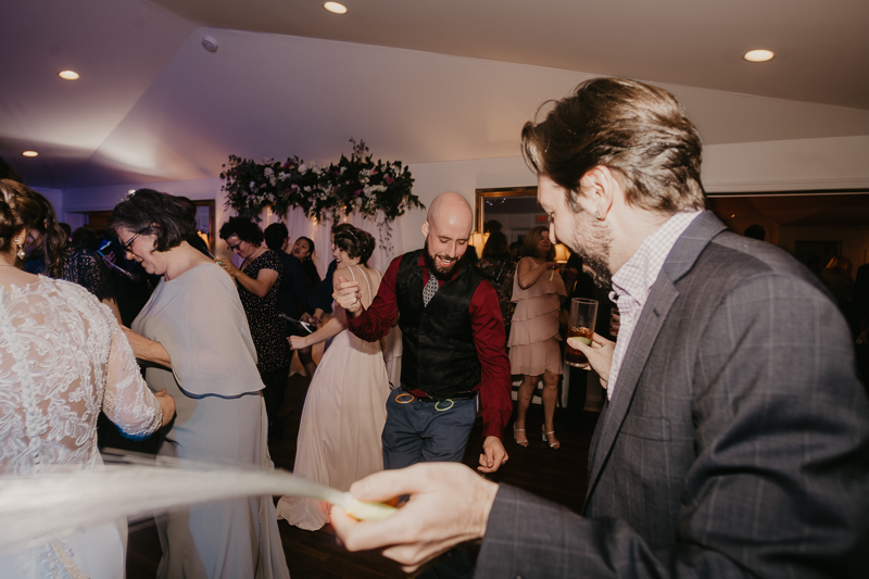 A lively wedding dance floor by Dance Masters Entertainment at Antrim 1844 in Taneytown, Maryland by Britney Clause Photography