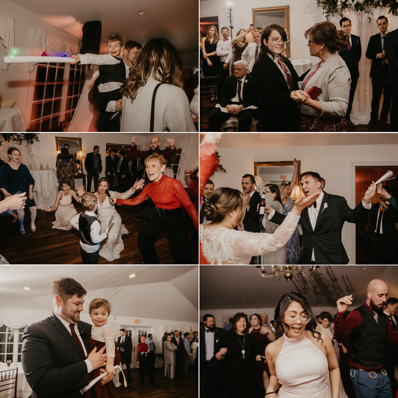 A lively wedding dance floor by Dance Masters Entertainment at Antrim 1844 in Taneytown, Maryland by Britney Clause Photography