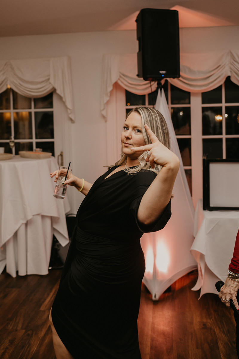 A lively wedding dance floor by Dance Masters Entertainment at Antrim 1844 in Taneytown, Maryland by Britney Clause Photography